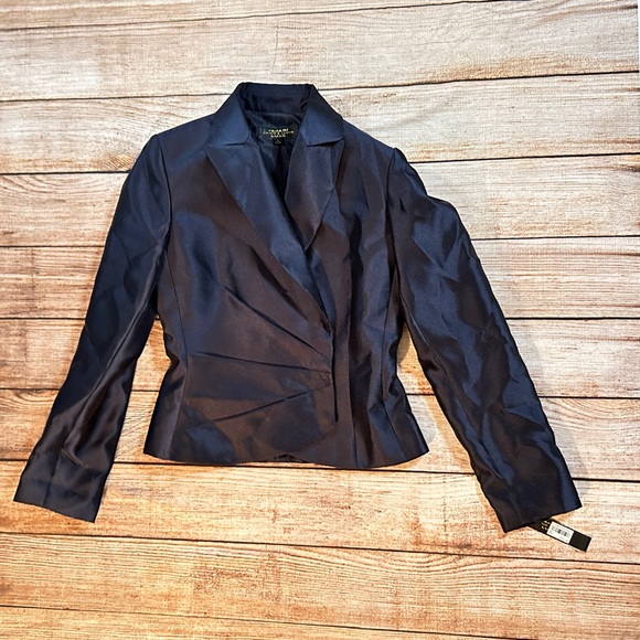 Tahari ASL Jackets & Blazers - Tahari ASL Dark Blue NWT Double Breasted Blazer (Size 2)